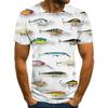 Summer Funny Fish 3D Print T-Shirts Streetwear Men Casual Fashion Harajuku Oversized O-Neck T Shirt Tees Tops Clothing