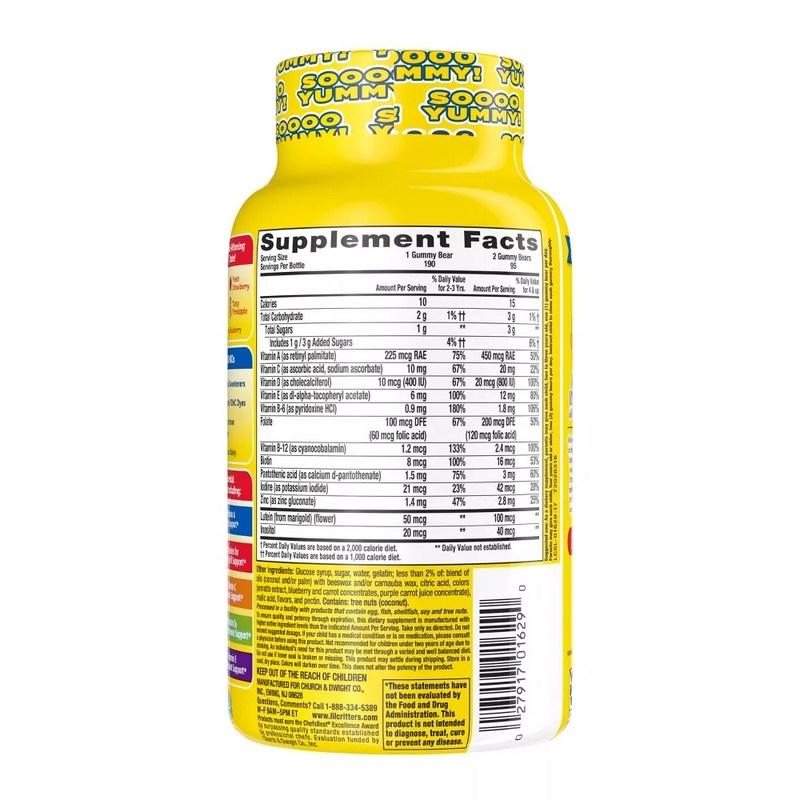 Lil' Critters Bites Daily Multivitamin Gummies, 190 tablets, 1 unit
