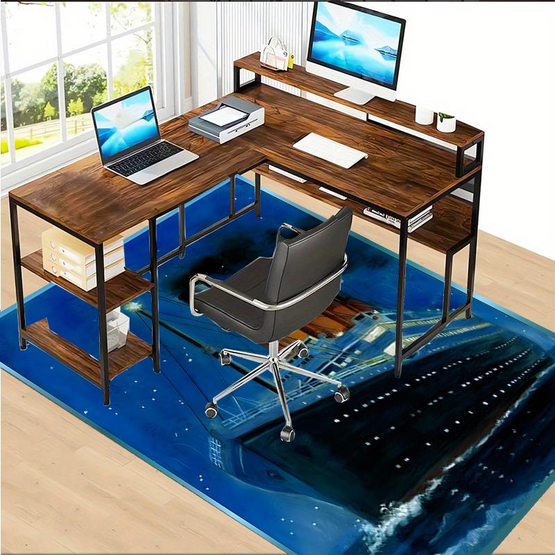 Titanic Polyester Carpet, Soft Indoor Mat for Office Chair, Living Room, Computer Desk - Decorative Home Office Rug Design