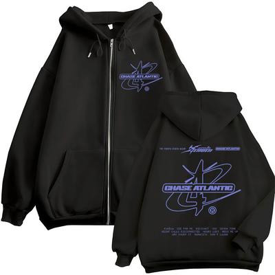Худи на молнии с принтом Rock Band Chase Atlantic Lost in Eruen 4 Tour для мужчин и женщин, уличная мода Харадзюку, толстовка с длинным рукавом, Y2k топы