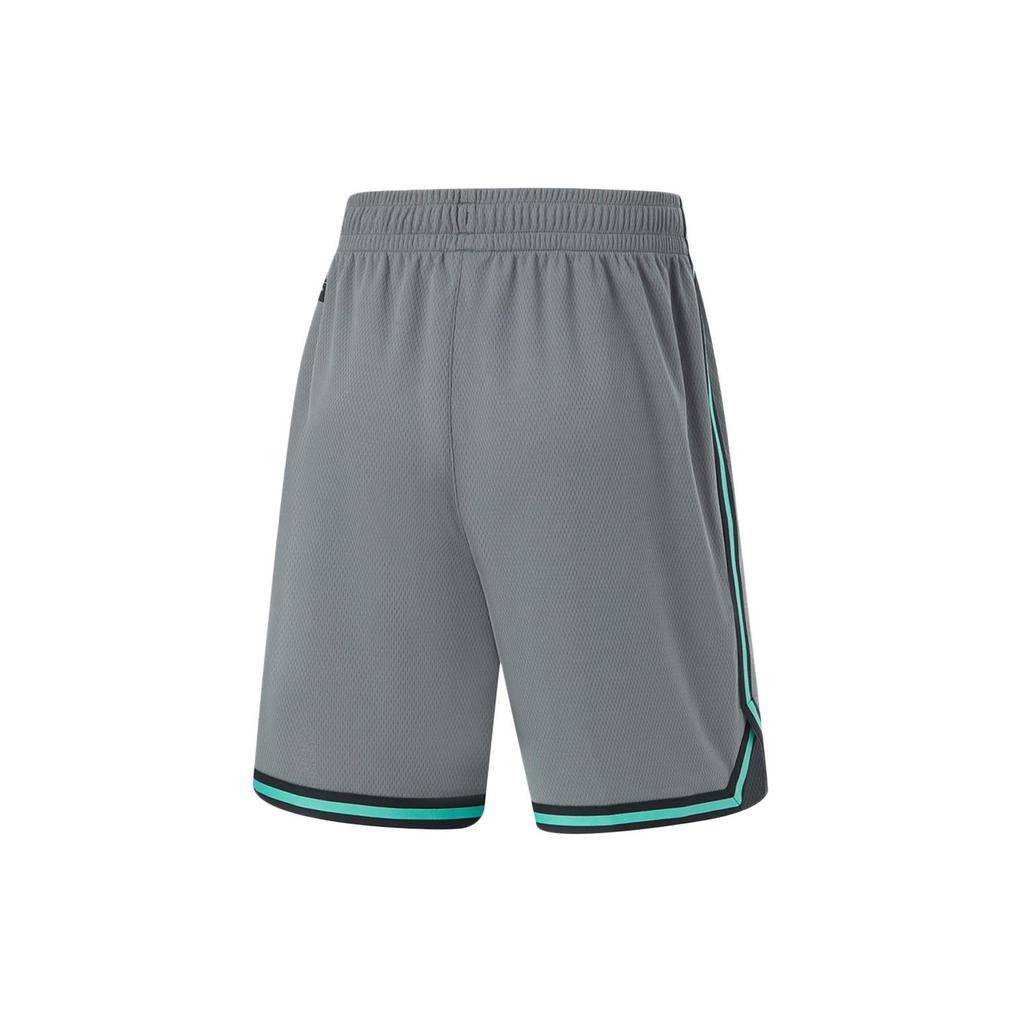 Li-Ning Баскетбольный костюм с логотипом CBA 'Серый Зеленый' Мужской AATU019-8