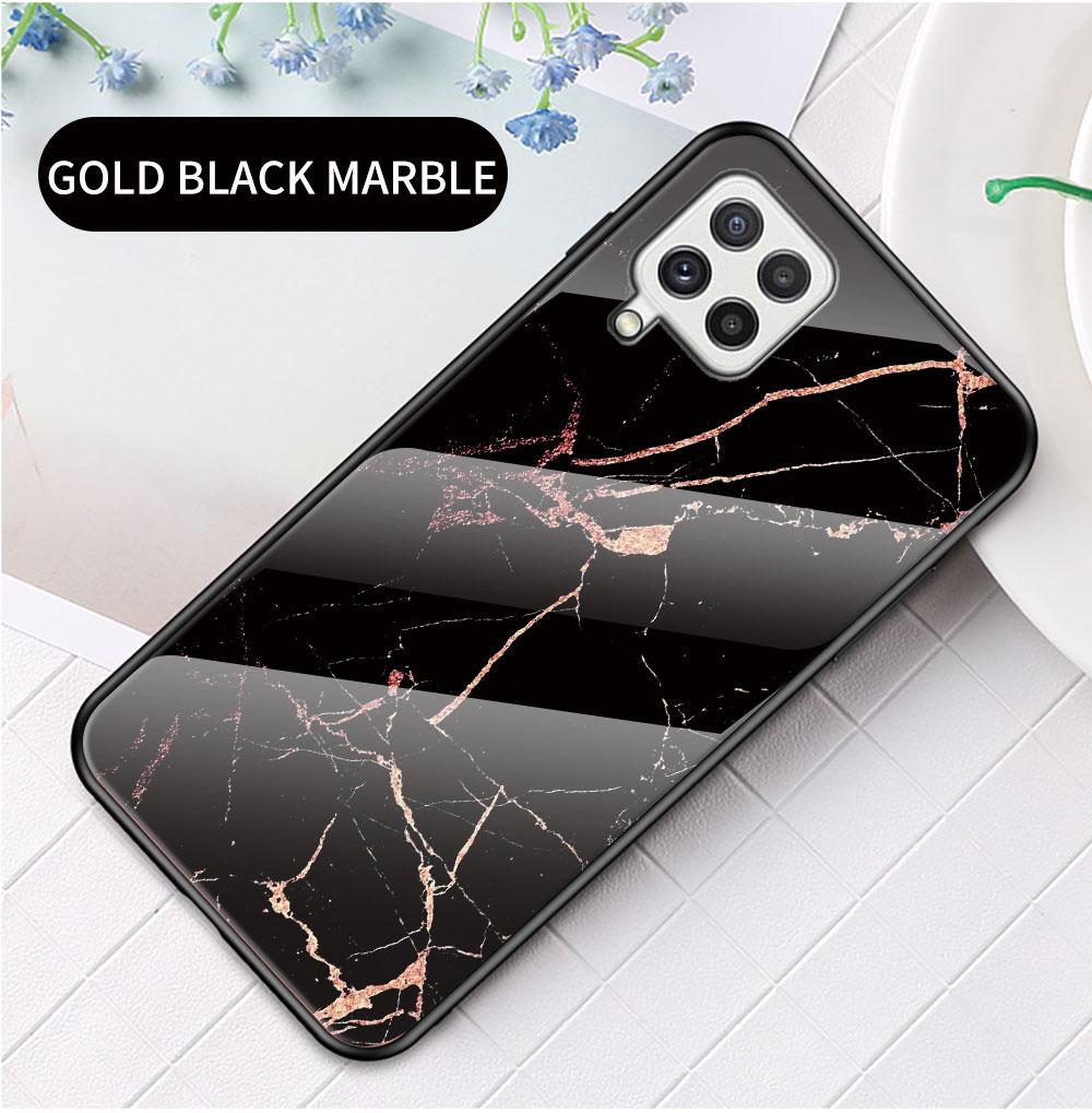 Чехол для Samsung Galaxy M32 4G A01 A10 A10s A20 A30 A20s A2 Core A31 A40 A41 A50 A50S, чехол из мраморного закаленного стекла, задняя крышка