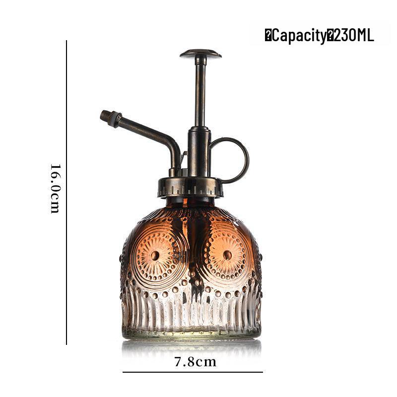 Embossed Glass Watering Sprayer for Home and Garden Decor