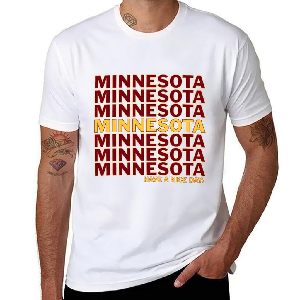 Minnesota Thank You Tshirt Basic Tee Shirt For Everyday Outfit