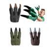 Dinosaur Glove Toy Brown Puppet Gloves Realistic Dragon Claws Monster Cosplay for Halloween Party