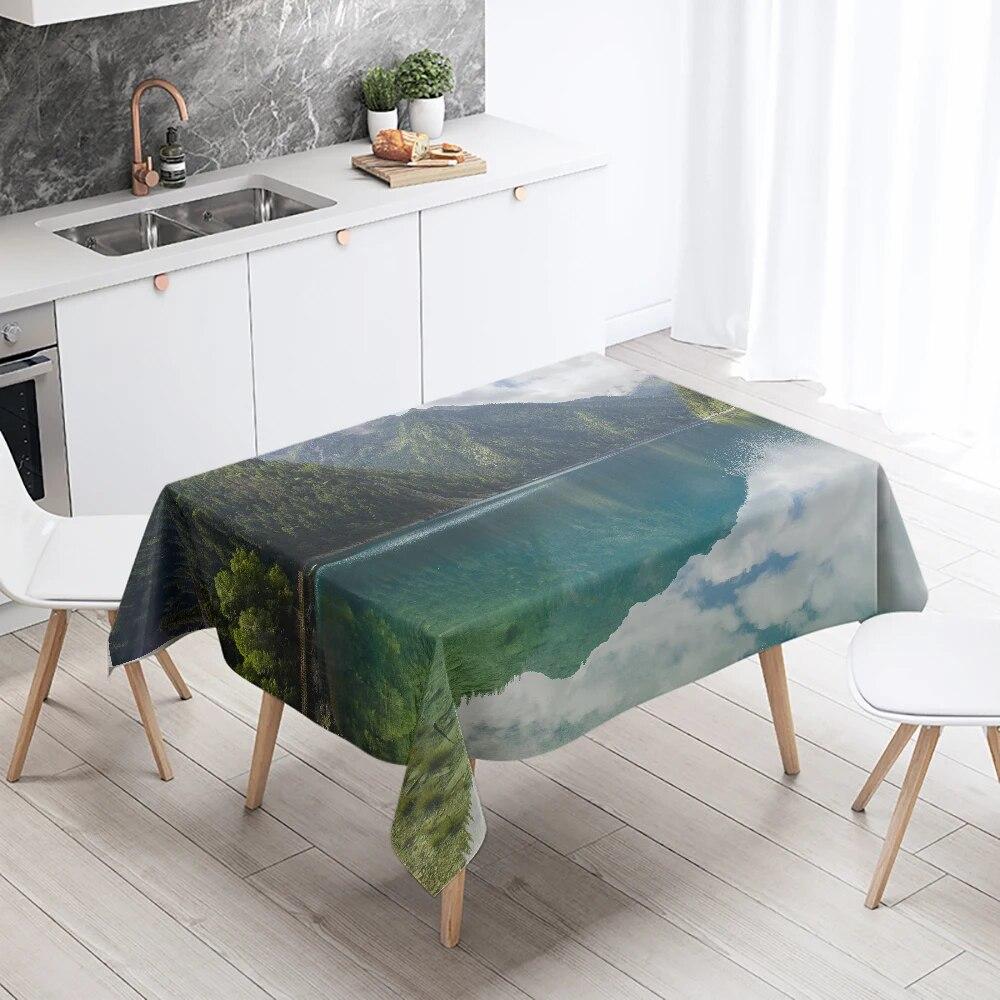 Скатерть «Гранд-Каньон» с природными пейзажами, украшение для ресторанного стола, противообрастающая водонепроницаемая прямоугольная скатерть