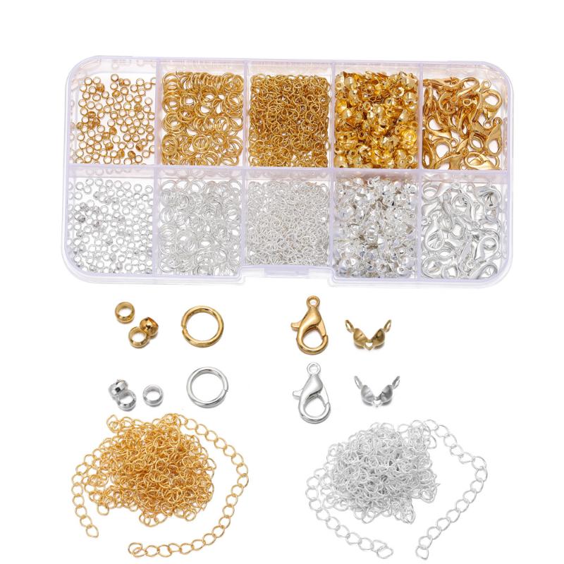 1260Pcs/Set Jewelry Making Starter Kit Earrings Necklace Findings Diy Beads Jewelry Accessoriessuitable For Adults And Beginners