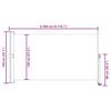 Retractable Side Awning 140 x 300 cm Red