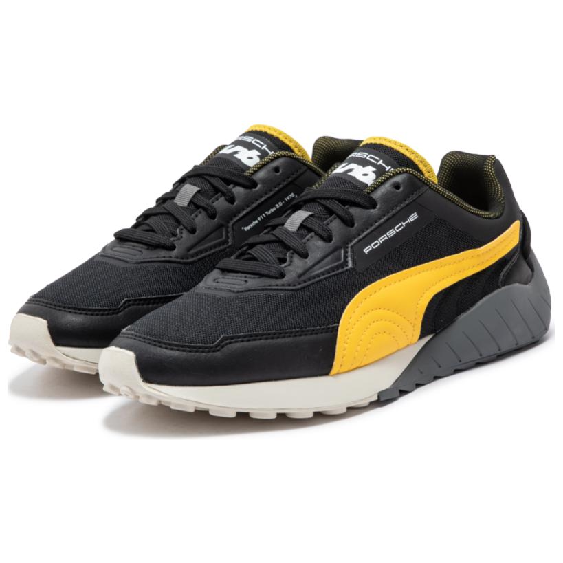 Puma Porsche Design Series Racing Trend Low-Top Lifestyle Shoes Unisex Sneakers Black Yellow 308821-01