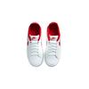 Nike Детские кеды для скейтбординга из синтетической кожи, нескользящие, износостойкие, дышащие, низкие, белые/красные 833535-101