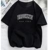 Женская футболка с принтом Brooklyn Letter, женская графика Harajuku 2023, уличная одежда, повседневная женская футболка Y2K