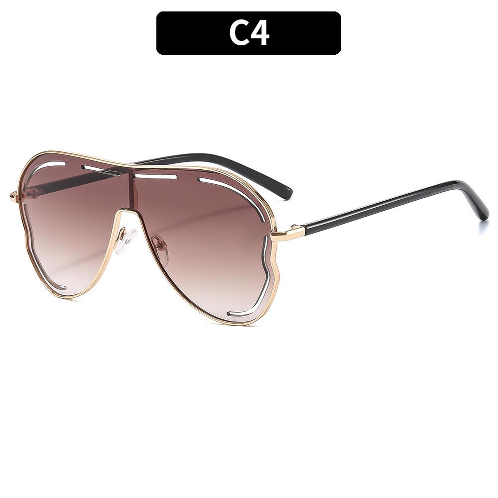 Новые высококачественные женские овальные безободковые солнцезащитные очки, женские металлические очки, очки для вождения, Sonnenbrille Uv400 Dames