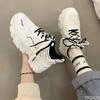Fashion New Versatile Women's Shoes Thick Soled Non Slip Sneakers Fashion Casual Comfortable Shoe Light Breathable Ladies Shoes Mujer