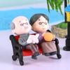 PVC Grandparent Figurines - Car Ornaments, DIY Succulent, Micro Landscape, Cake Decoration Recliners