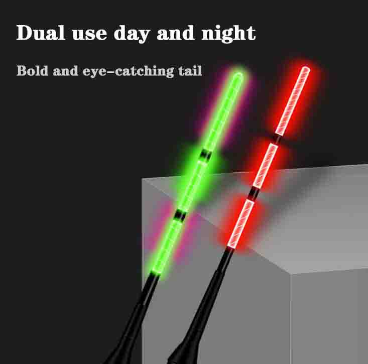 Short Electronic Fishing Float With Luminous LED Gravity Sensing Color Change And Eye-catching Cloudy Sky Tail Fishing Float