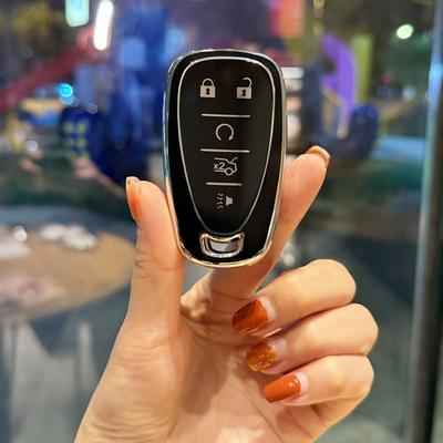 Чехол для ключей из ТПУ с 5 кнопками для Chevrolet Chevy Malibu Camaro Cruze Traverse Spark Equinox Sonic Volt Protect Shell