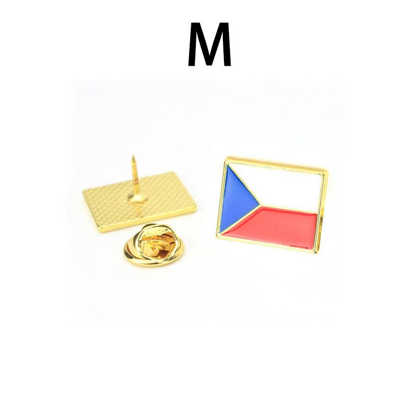 1Pcs Jewelry Gift Collar Pin National Flags Brooches Button Badge Russian Tricolore Hat Bag Clothes