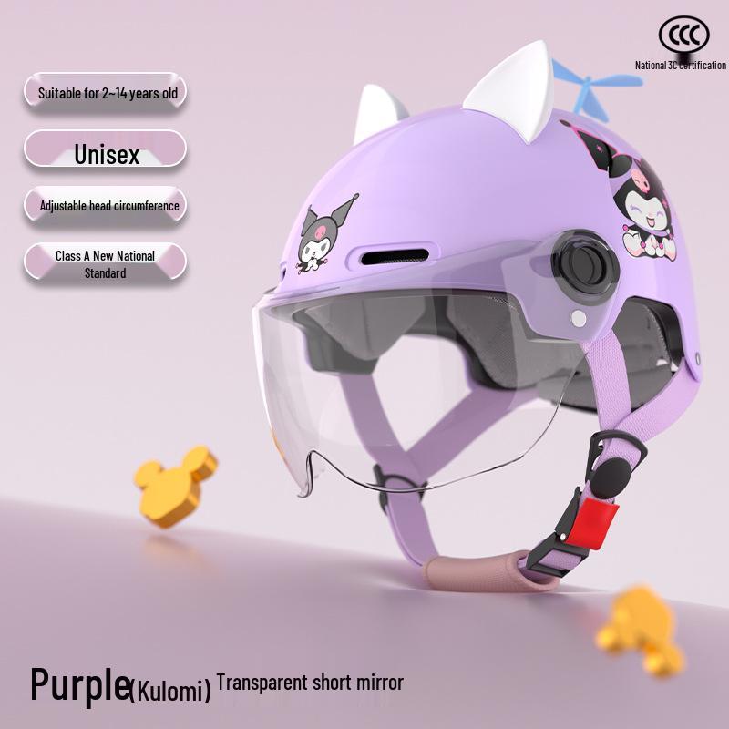 Сертифицированный 3C детский защитный шлем для электромобилей — летний, полушлем, унисекс, всесезонный