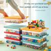 Large Home Capacity Organizer Building Block Transparent Split Plastic Box Kids Toy Container Case Stackable Storage Box