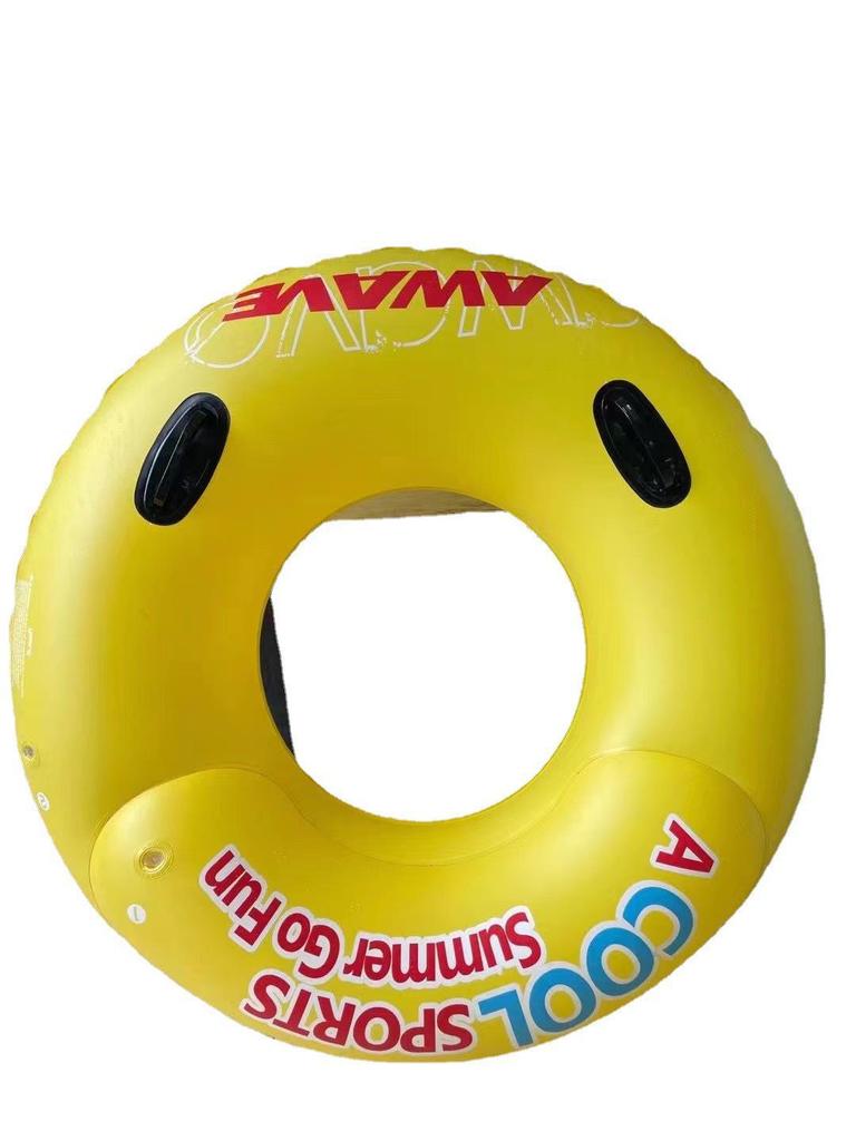 Adult Large Thickened Handle Lifebuoy Inflatable Double Airbag Swimming Ring - New Style