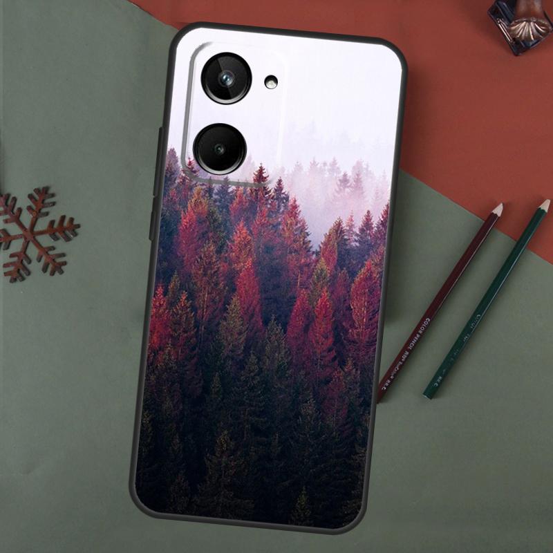 Nature Forest Mountain For Realme C55 C35 C33 C31 C30 C25 C21Y C15 C11 8 9 10 11 Pro Plus GT Neo 5 3 2 2T 3T Case