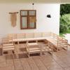 Day and Night - Day and Night Garden Furniture Set 13 Pieces Solid Pine Wood