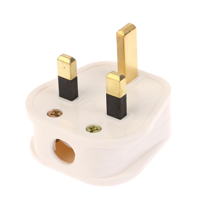 Uk Standards British Mains Square Pin Plug 3 Pin 13A Plugs Grounded 230V 3Pin Fused Adaptor Power Cable Connector Wire Converter