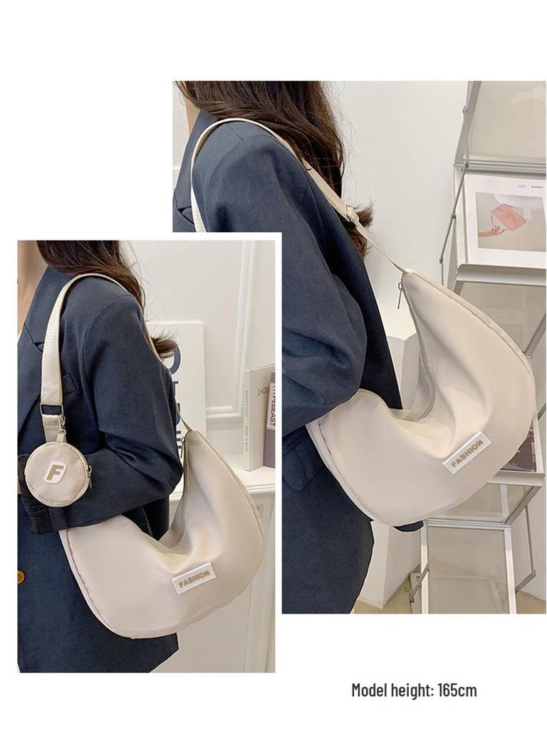 Женская сумка-пельмень из ткани Оксфорд 2025 - Повседневная, Вместительная, Универсальная поясная, наплечная и кроссбоди сумка