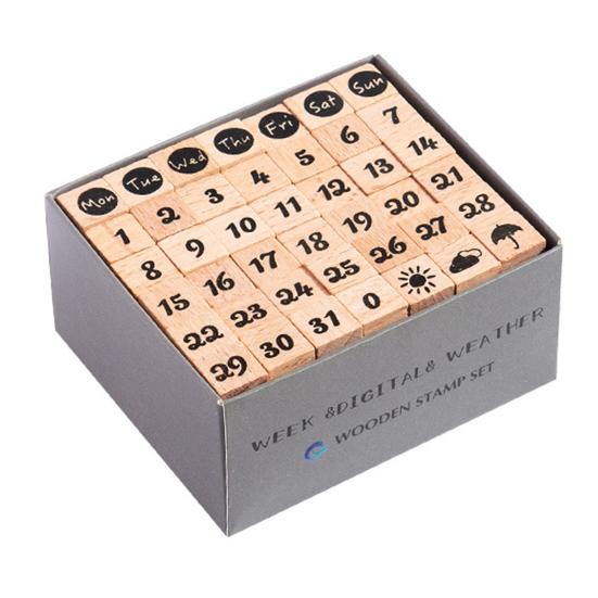 42 шт./набор Деревянные штампы Мини Алфавит Буквы Цифры Штампы для поделок Чернильный штамп для DIY Поделок Открытка Фотоальбом Скрапбукинг Конверт