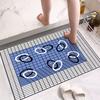Коврик для пола в ванной, влаговпитывающий нескользящий коврик из диатомовой грязи у двери ванной комнаты, бытовой коврик для ног, коврик-половик для двери туалета