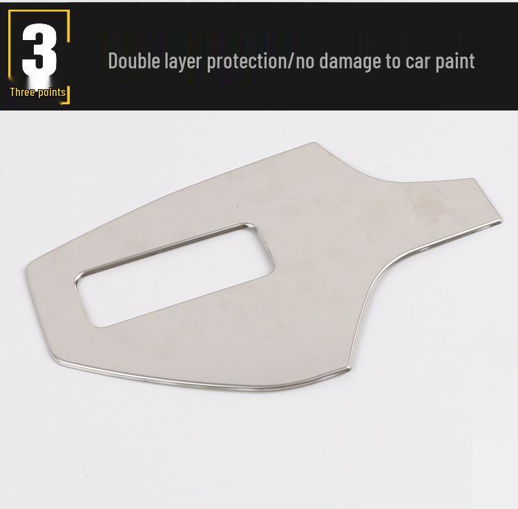 Stainless Steel Headlight Control Decorative Frame for 2019 Q3