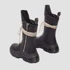 31750001 Рик Оуэнс Др. Ботинки Martens 1918 DMXL до середины икры Черные (Мужской)