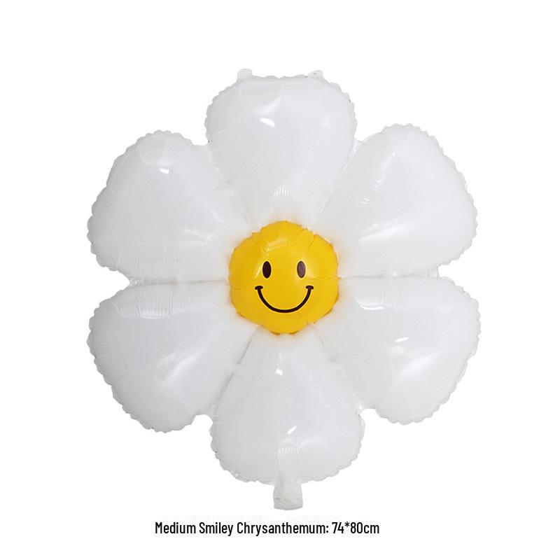 Маленький алюминиевый воздушный шар в виде ромашки в корейском стиле для детского дня рождения, реквизит для фотосессии