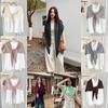 Women's Luxury Knit Shawl: Light, Versatile Solid Color Triangle Scarf & Cardigan for Spring/Autumn