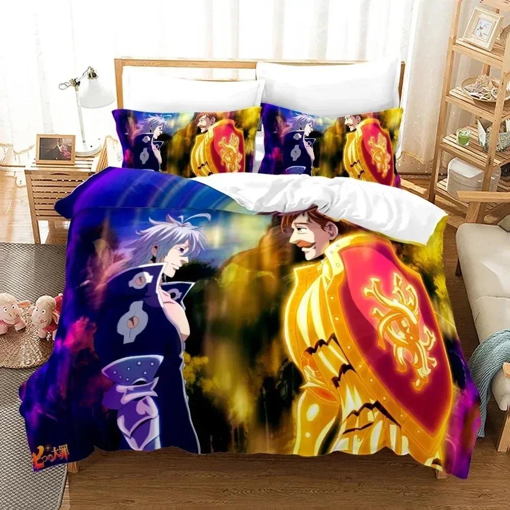 The Seven Deadly Sins Bedding Set Single Twin Full Queen King Size Bed Set Teenager Bedroom Duvet Cover Sets Bed Sheet