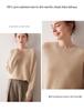 Women's 100% Cashmere Loose Fit Sweater - Round Neck, Drop Shoulder, Pullover Knitwear for Autumn/Winter