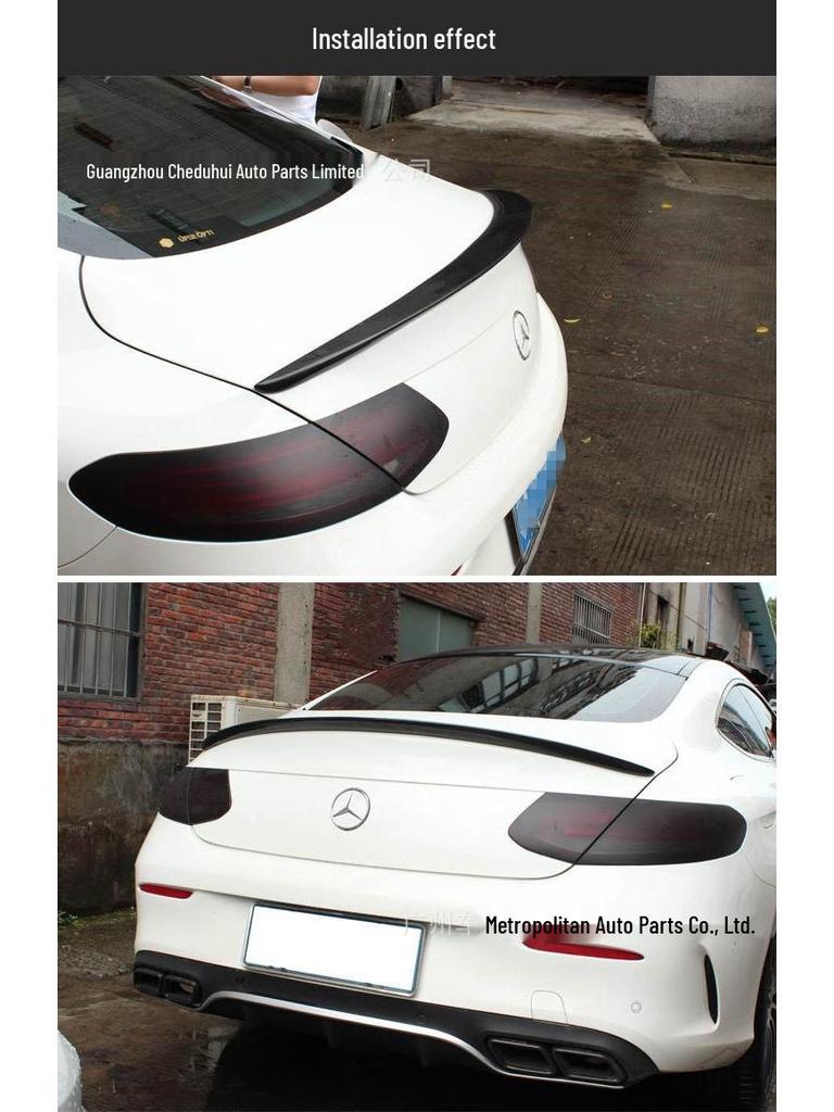 Mercedes-Benz C-Class W205 AMG Carbon Fiber Rear Spoiler (2015-2018, 2/4-Door)