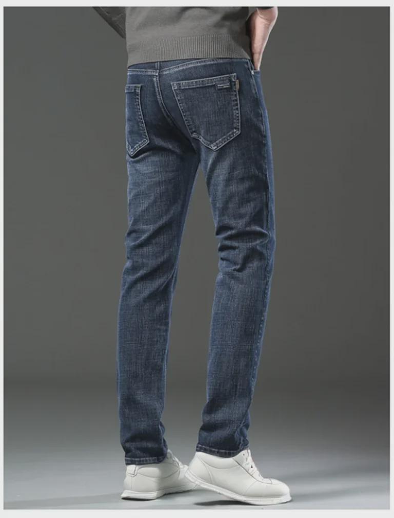 Men's Light Luxury Stretch Straight Jeans, Non-Fading, 2023 Spring/Autumn New Style