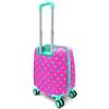 coral high Детский неоновый розовый водный зеленый детский чемодан с сердечками 16715