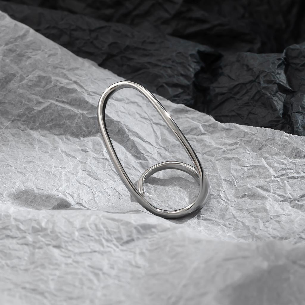 Винтажное простое кольцо с полым открытым дизайном неправильной формы для женщин, свадебное, классическое, парные кольца для пальцев, эстетичные Y2K аксессуары