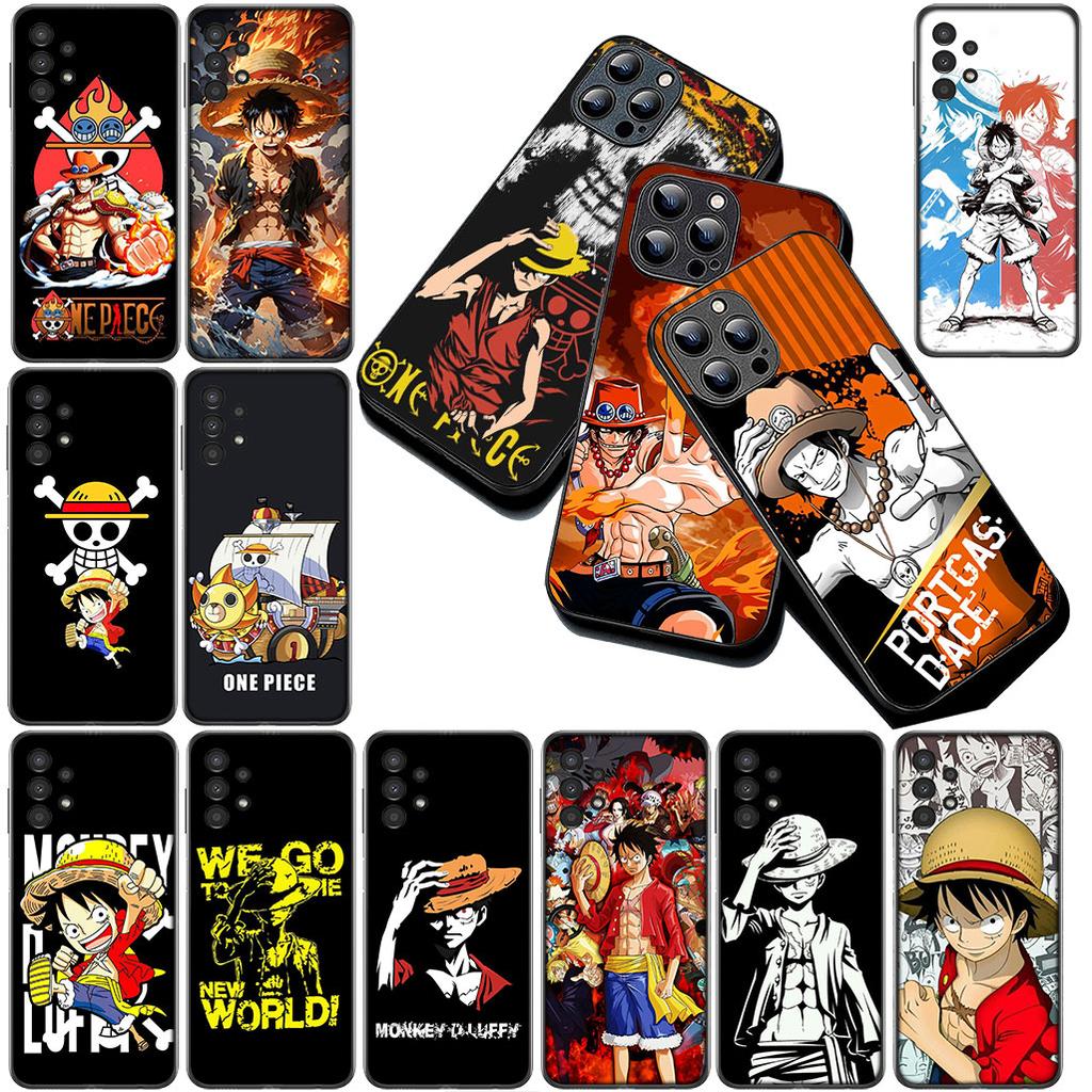 for Samsung Galaxy S20 S22 S21 FE Ultra Plus A07 A17 A15 A16 A25 A57 A37 Phone Cover Soft Case Portgas D Ace One Pieces Luffy