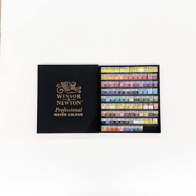Набор акварели Winsor & Newton Professional, половинки кювет, 105 цветов (предмет номер. 18809799)