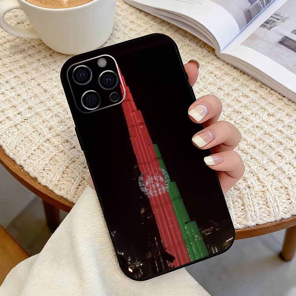 Чехол для телефона с флагом Афганистана Искусство Силиконовый Мягкий Для IPhone 17 16 15 14 13 12 11 X XR Plus Pro Max Plus