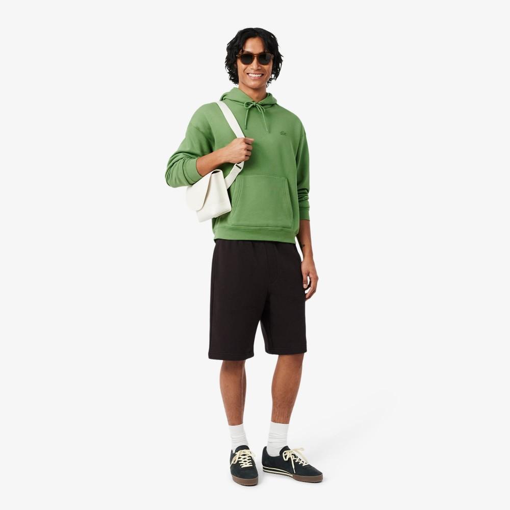 [lacoste] Men's Croc Signature Loose Fit Hooded Sweatshirt SH7741-56G02M