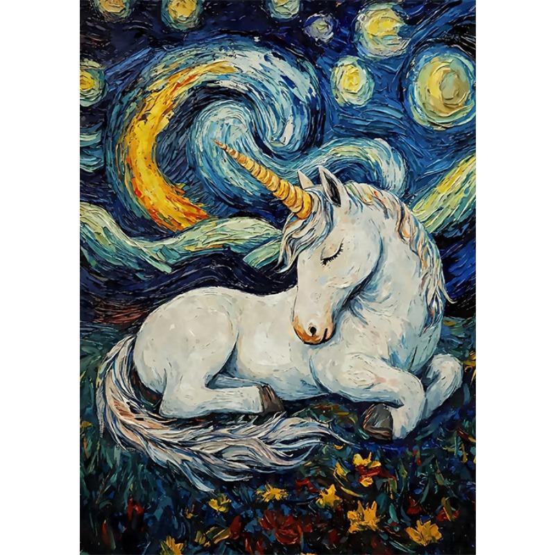Звездная ночь Животные Кот Бобр Утконос Олень Ретро Милый Постер с Животными Холст Живопись Настенные Картины Домашний Декор Комнаты