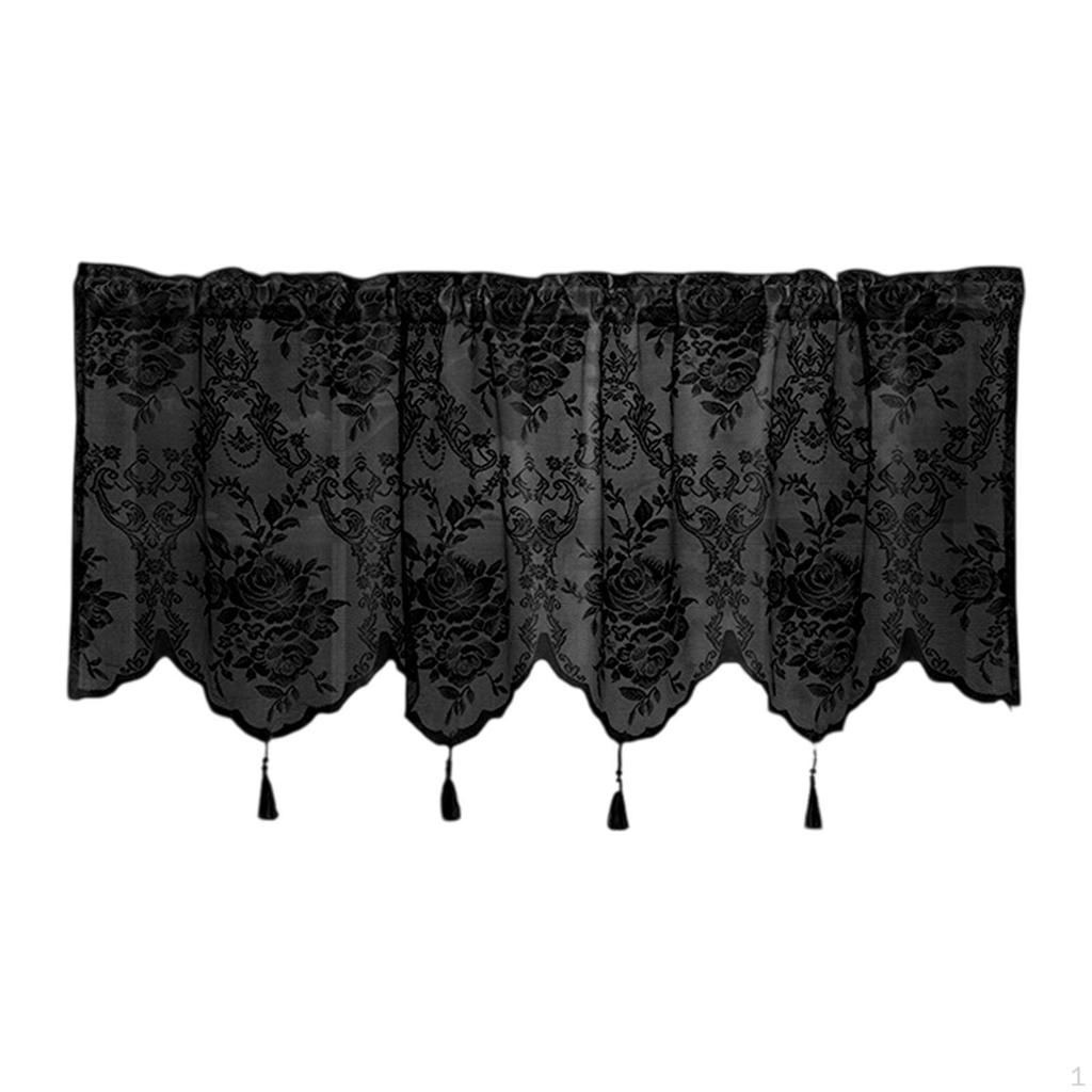 Утепленный оконный ламбрекен с карманом для штанги для спальни и кухни