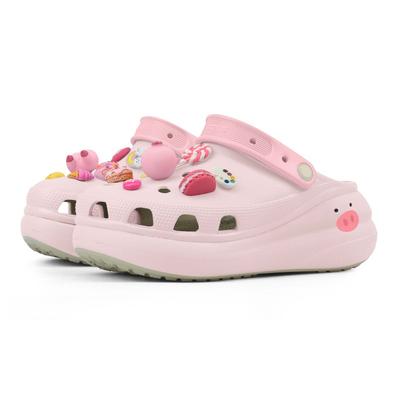 Crush Clog Candy Piglet EVA Милые Граффити Макарон Свежие Простые Дырочные Туфли Унисекс Розовый