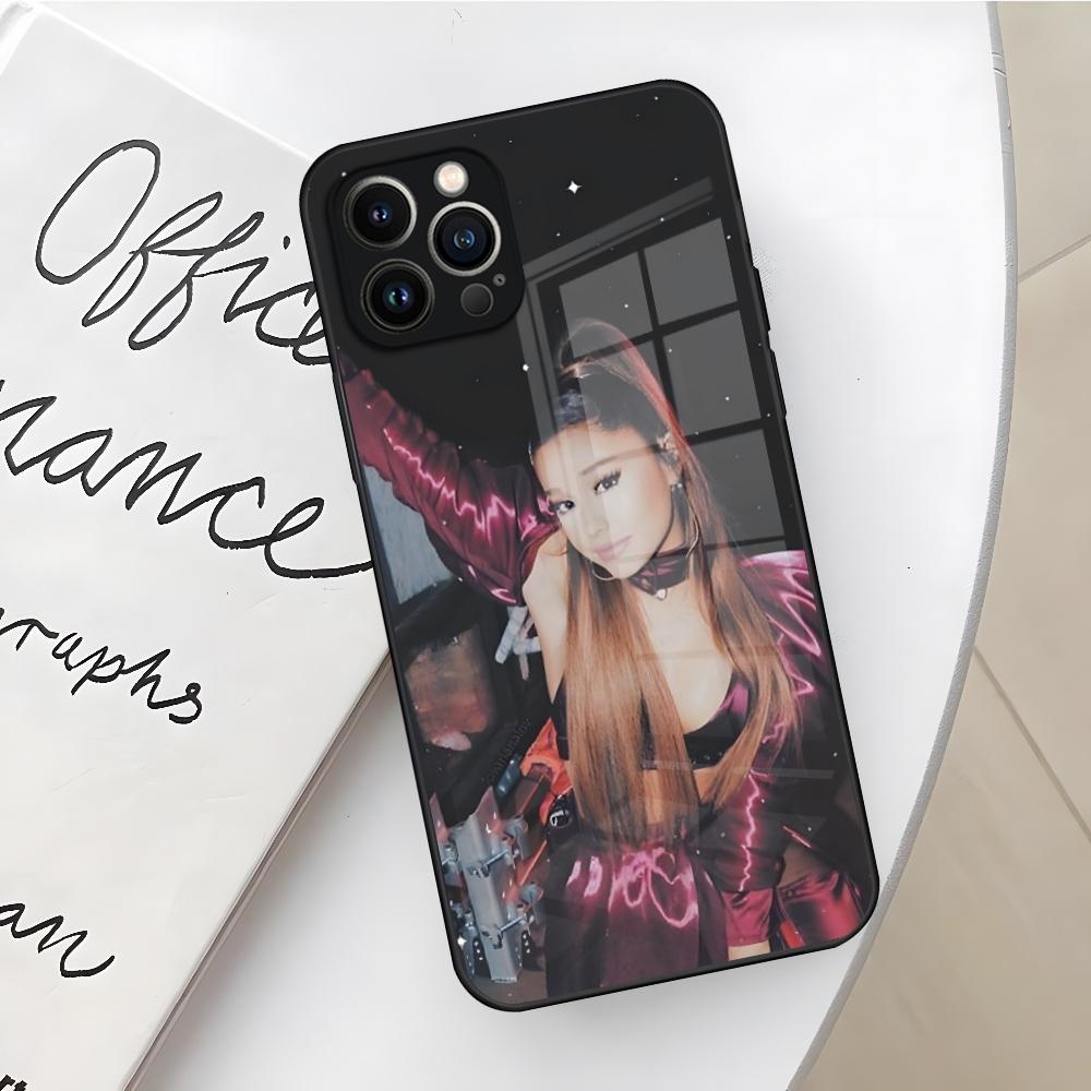 Чехол для телефона Арианы Гранде для Iphone 17 16 Air 15 14 12 11 13 Pro Max Mini X Xr Xs Se Стеклянный чехол Puls