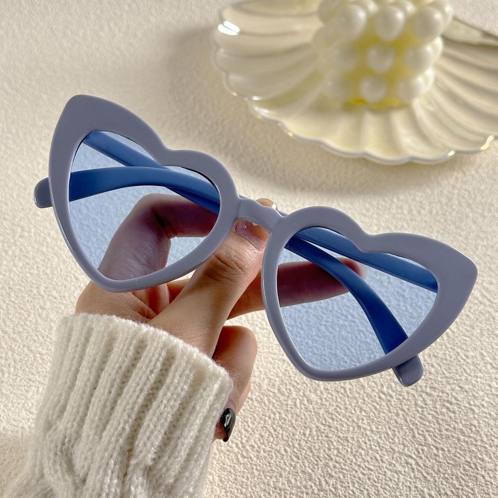 Солнцезащитные очки Love Ink с большой оправой инкрустированные жемчугом, персиковые сердечки, танцевальные солнцезащитные очки для женщин, фото-очки