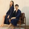 Men's Spring Summer Thin Bathrobe Couple's Lace Up Sleepwear Quick-dry Hotel Spa Robe with Pockets